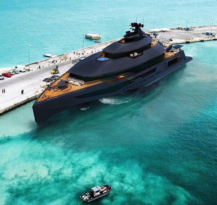 TravelEsquire's tweet photo. Black #yacht with wood detailing 😍😁 @ThePowerfulPics @TheWorldStories #luxurytravel #luxury 🛳 https://t.co/sbH1ZsgGSE