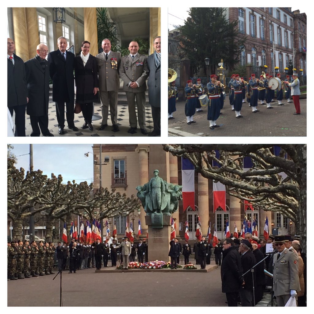 fabienne_keller's tweet image. Commémoration Lliberation #Strasbourg avec #2emeDB Décoration Gal Lafont Rapnouil Comdt Forces Fr Mali 1er janv 16