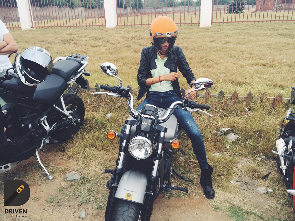 junglebook_stu's tweet photo. #Goddesses in Hyderabad: #BikerGirl and #Motorheads @IAmAnushka #AngryIndianGoddesses #AIGtheFilm #December4release https://t.co/IJ7LPtXWFB