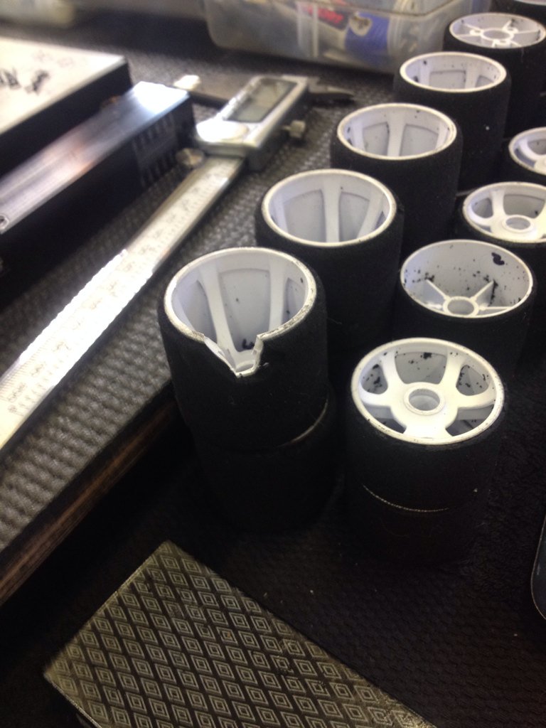 BRCA12thScale's tweet photo. Not sure this tyre will be getting a second run... https://t.co/U5mYDt6jiS