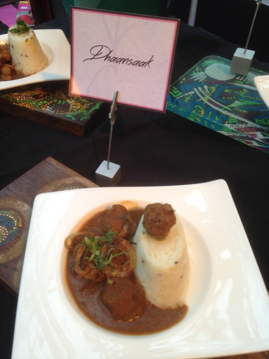 Our dhaansaak @tasteoflondon today! Our typical Sunday roast!