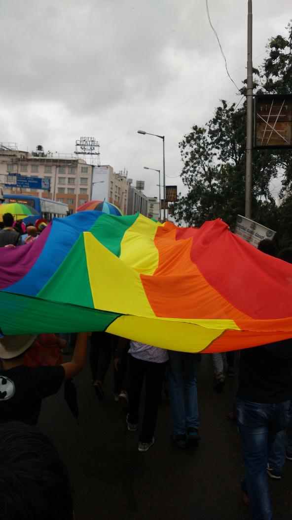 Can't hurt our #Pride hun. Bengaluru brings it out of the closet today. #BangalorePride @Dafliwala #LGBTQI