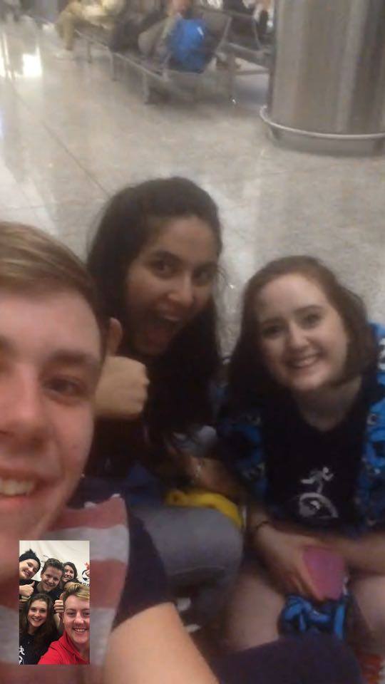 Southampton_RAG's tweet photo. We've facetimed @EireIndiaTeam from Hong.Kong International Airport and caught up with Jamie, Sevantika and Julie! https://t.co/E9zrVzWiZe