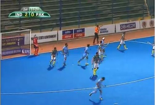 RadioPakistan's tweet photo. Final of #PakIndia Junior Asia #Hockey Cup underway in Kuantan, Malaysian IND 2-0 PAK
#MJAC2015 https://t.co/epPXdhhgP9