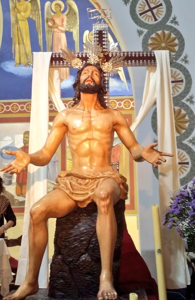 Pues esta mañana así lucía mi Cristo Rey!Cuanto te aprecio señor mío...el cual, me quita las PENAS😍❤ #OidoRegionero♡