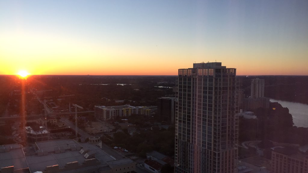 DECAInc's tweet photo. The sun is up on the final day of #DECAPowerTrip ☀️ Ready for an EPIC finale with @JohnnyCupcakes! https://t.co/zHsbj8OuQZ