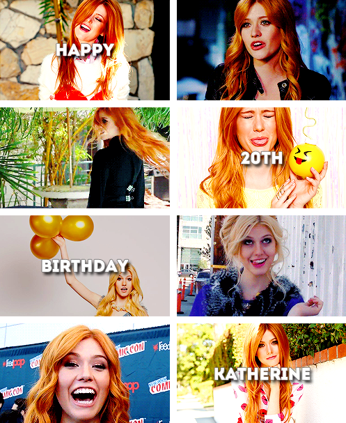 Happy 20th Birthday Katherine McNamara!  