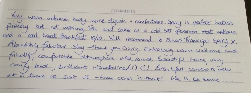Hi <a href="/TheoPaphitis/">Theo Paphitis</a>. I'm a start up B&amp;B in wonderful Bishop's Castle. New to the game but the feedback looks good #SBS