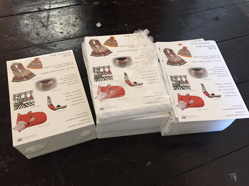 CdfArtsColl's tweet photo. We have lots of these to deliver before next Sar's Xmas Fair at St, John's church in Canton...opens at 11am! https://t.co/Hrhl6xfmba