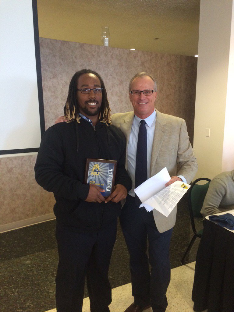 #IronMikeAward <a href="/hubienation/">Rod Huber</a> @MSJUFootball