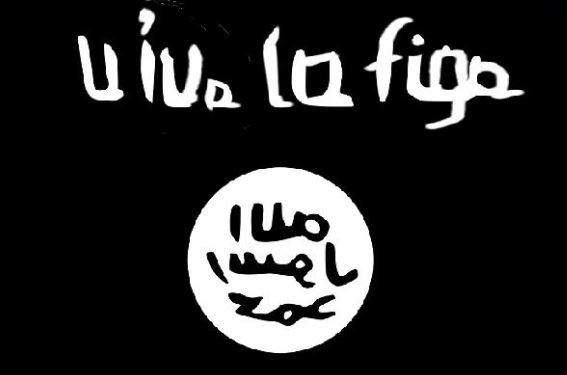 Labbufala's tweet photo. Gli 007 provano a leggere la bandiera dell'Isis al contrario e fanno una scoperta sorprendente. https://t.co/tvZiUQshfZ