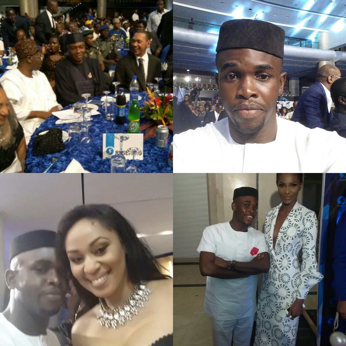 GodblessTubure's tweet photo. Was invited to grace the occasion of Silverbird @ 35. Then Agbani & Munachi MBGNs became new friends.#Valueiskey.GB https://t.co/4iCL22mYOT