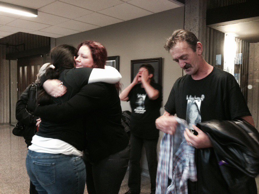 NatashaPace's tweet photo. Scene outside the courtroom right now #Calnen #ReitaJordan #Halifax https://t.co/sWYLfKaIQd