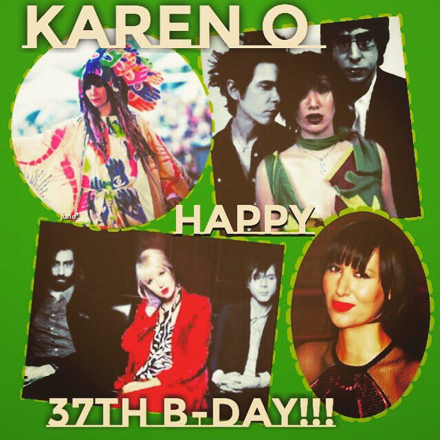 Karen O 

( V & G of Yeah Yeah Yeahs )

Happy 37th Birthday 2 U!

22 Nov 1978 