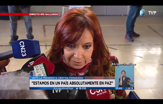 CanalSieteOk's tweet photo. #ArgentinaElige @CFKArgentina "No me gusta hablar de autoconvocados. Son empoderados que defienden sus derechos" https://t.co/yDaAJLzPF2