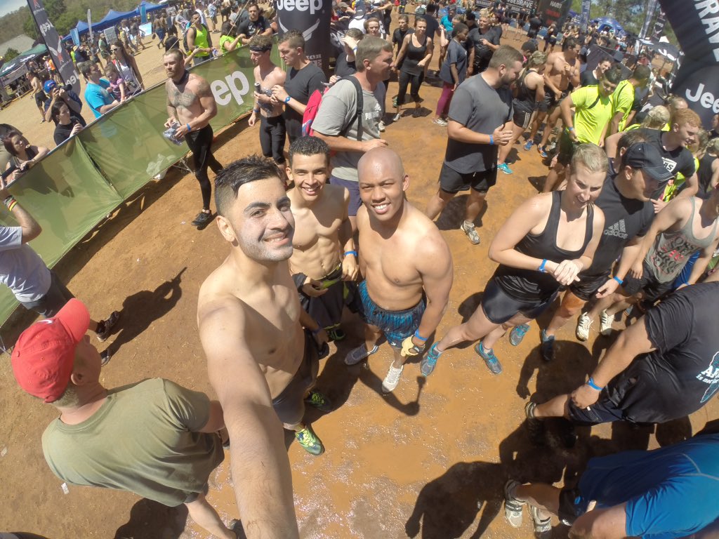 Jamo251's tweet photo. #Commando race conquered with these gents #3manWolfPack 🐺🐺🐺 #GoPro #Warrior8 @thewarriorrace https://t.co/6v5QCT82lC