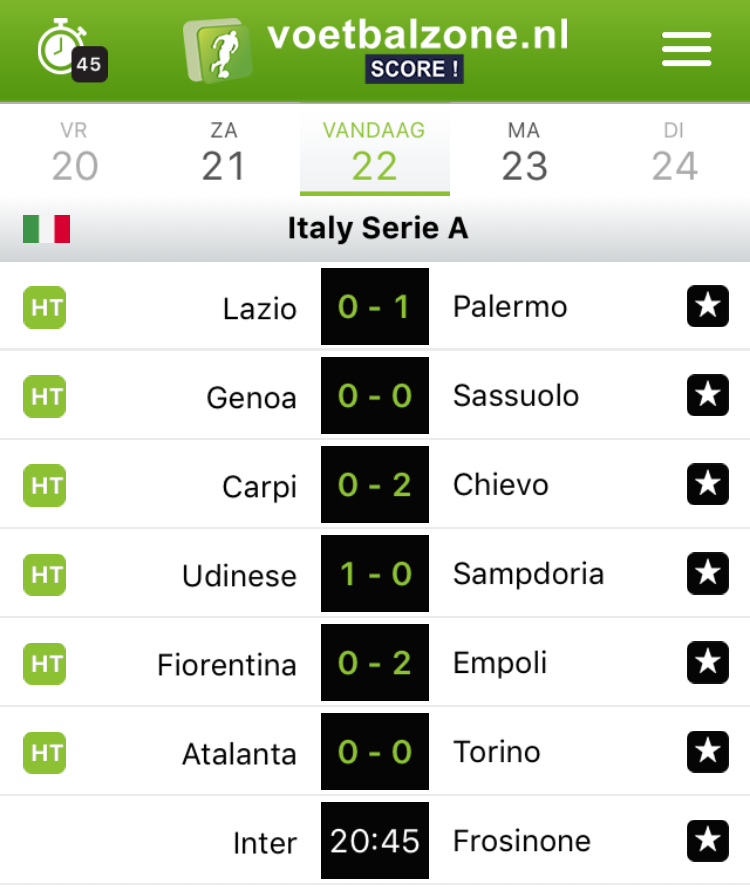 voetbalzonenl's tweet photo. Het is RUST in de Serie A! #lazpal #udisam #fioemp https://t.co/T3W75vbAA2