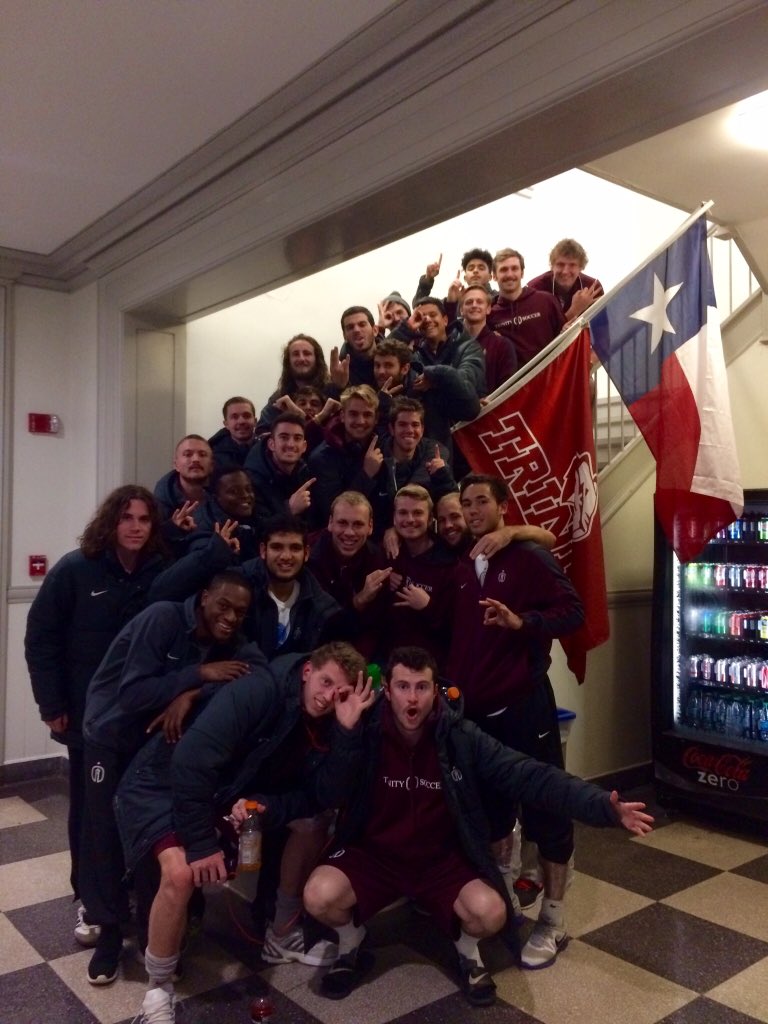 charbwhite's tweet photo. #tigerpride one more to the final 4 men's soccer @Trinity_U #trinity_u beat Amerst!!! https://t.co/6xlX09nw6Q