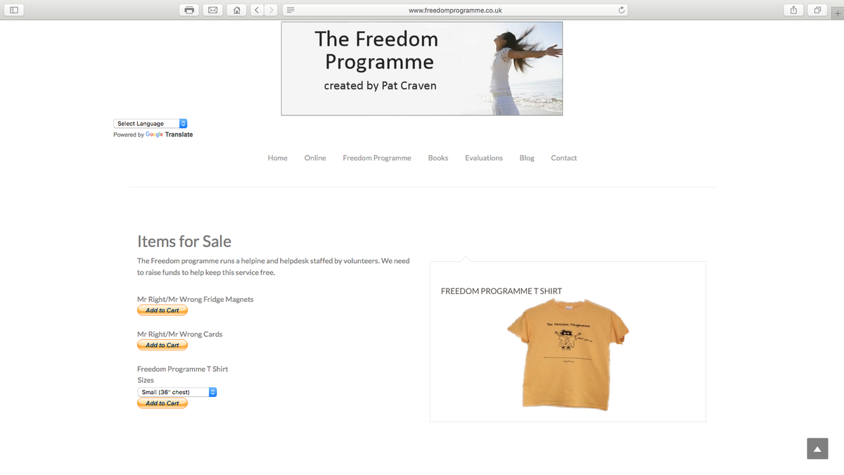 FreedomProgramm's tweet image. @extreme_crochet Freedom Teeshirts for sale. £12.00. All proceeds to our helpline/ helpdesk
freedomprogramme.co.uk