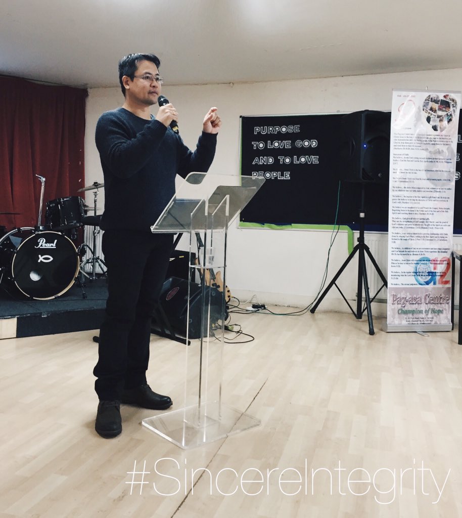 PagAsaCentre's tweet photo. "Sincere Integrity" by Bro. JR Bercasio #pagasacentre #sundayencounter #sincereintegrity https://t.co/5iSqiR6XJs