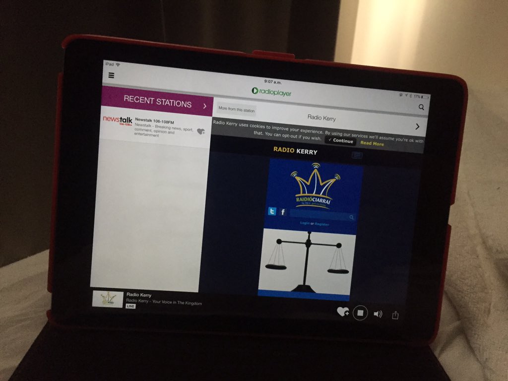 Listening to Gary and Weeshie from Mexico. Come on <a href="/SouthKerryBoard/">South Kerry Board</a>  #BishopMoynihan