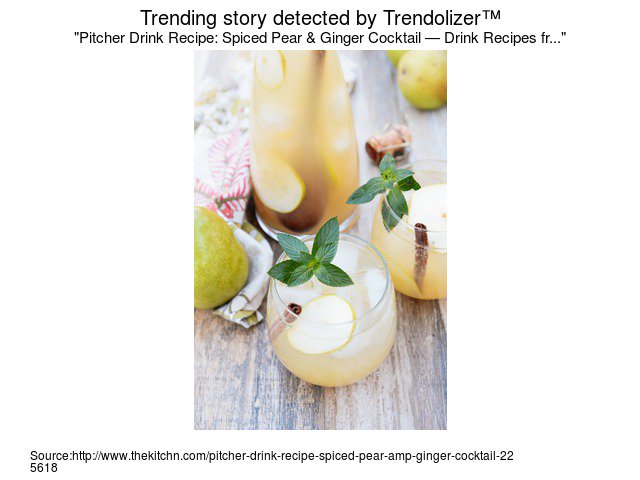 Foodolizer's tweet photo. #Pitcher #DrinkRecipe: Spiced Pear & #GingerCocktail — #DrinkRecipes from The Kitchn... https://t.co/Ef0HLFKaWk https://t.co/ktnepEljNo