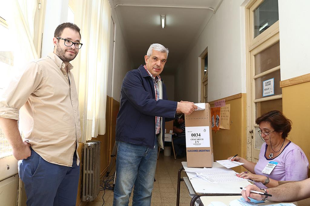 Esta mañana voté en la escuela Nº 3 de #Chacabuco