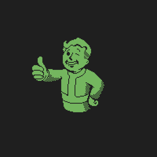 linexer_art's tweet photo. #1bitsprite Vault Boy from Fallout for @pixel_dailies #pixel_dailies #pixelart #fallout #vaultboy https://t.co/vADqokyYTg