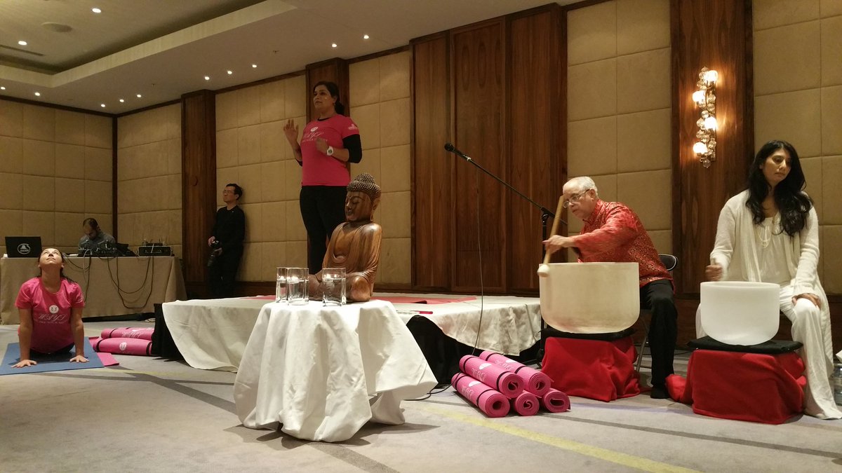 Anishbhavsar's tweet image. Feeling the zen at the @RitzCarlton #Toronto for the @WAYS101 #Yogathon