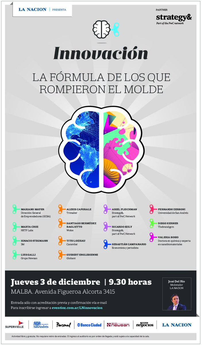 josedel_rio's tweet photo. Se  viene. El 3-12 en el Malba gran evento de innovación junto a @sebacampanario. @ClaraSalvadores y @lucasmjuan https://t.co/FScaQiVNaH