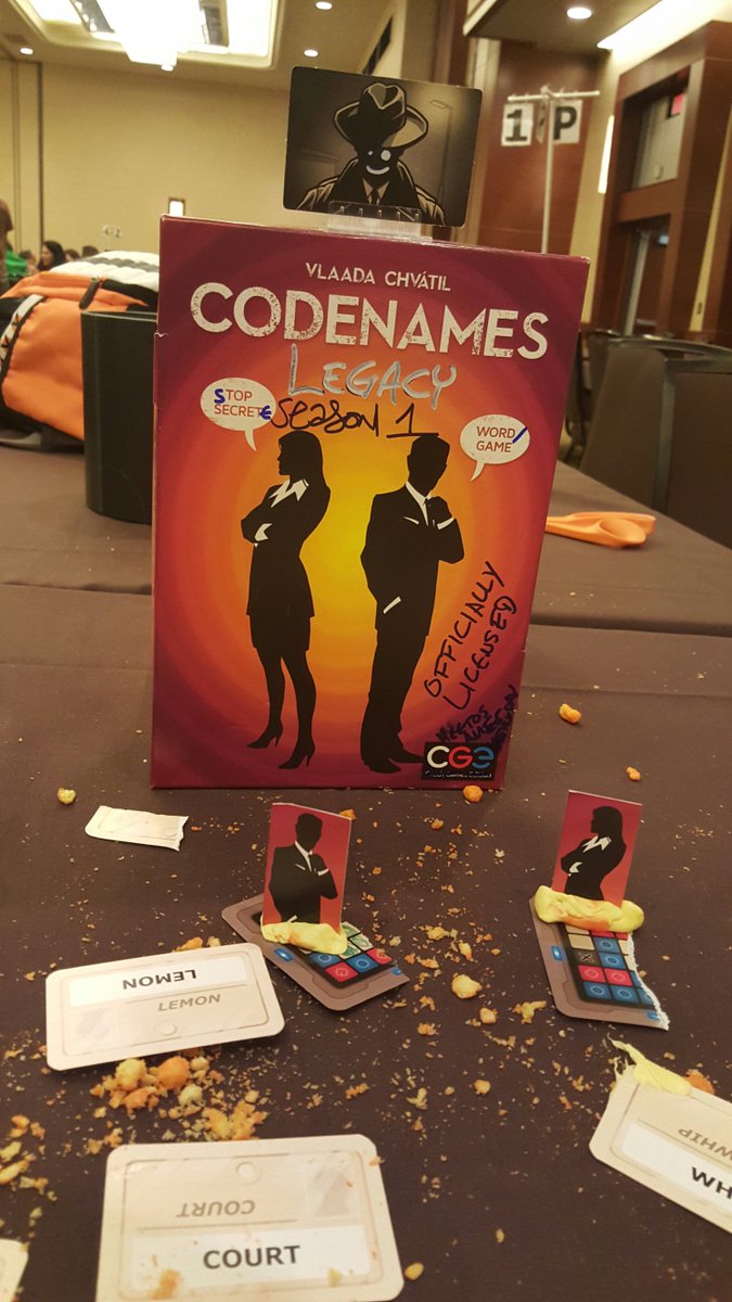 DogandThimble's tweet photo. @eric_lang but you missed our 5am development of Codenames Legacy Season 1! https://t.co/6NMKpPTugs