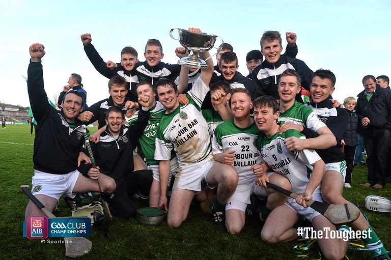 AIB_GAA's tweet photo. The @sarsfieldsgaa lads will never forget this moment! A county title never comes easy! #TheToughest https://t.co/y1MZtBAHTx