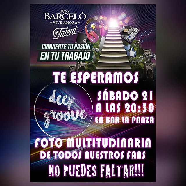 Cartel para el reto #NoSinMisFans Gracias a toda nuestra gente!!!@RonBarceloSpain <a href="/desaliamusic/">Desalia Music</a> #viveahoratalent