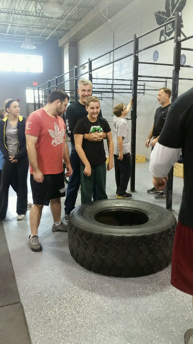 Mr6118's tweet photo. Getting ready to flip a tire with B at @CrossFitNewark yesterday #beastmodesquad https://t.co/vKPfAceVqK