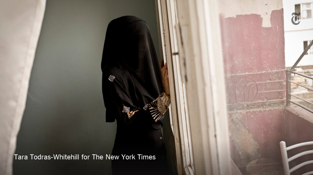 nytimes's tweet photo. They smoked shisha and stayed out late. They went to the beach. Then they became ISIS wives. https://t.co/yokYgI94V1 https://t.co/C3YVwLLstP
