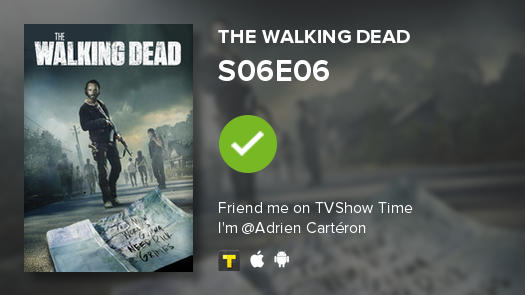CartAdrien's tweet photo. I've just watched episode S06E06 of The Walking Dead! https://t.co/V5Bqy8WUiv #TWD #tvshowtime https://t.co/dG1zSiNjQv