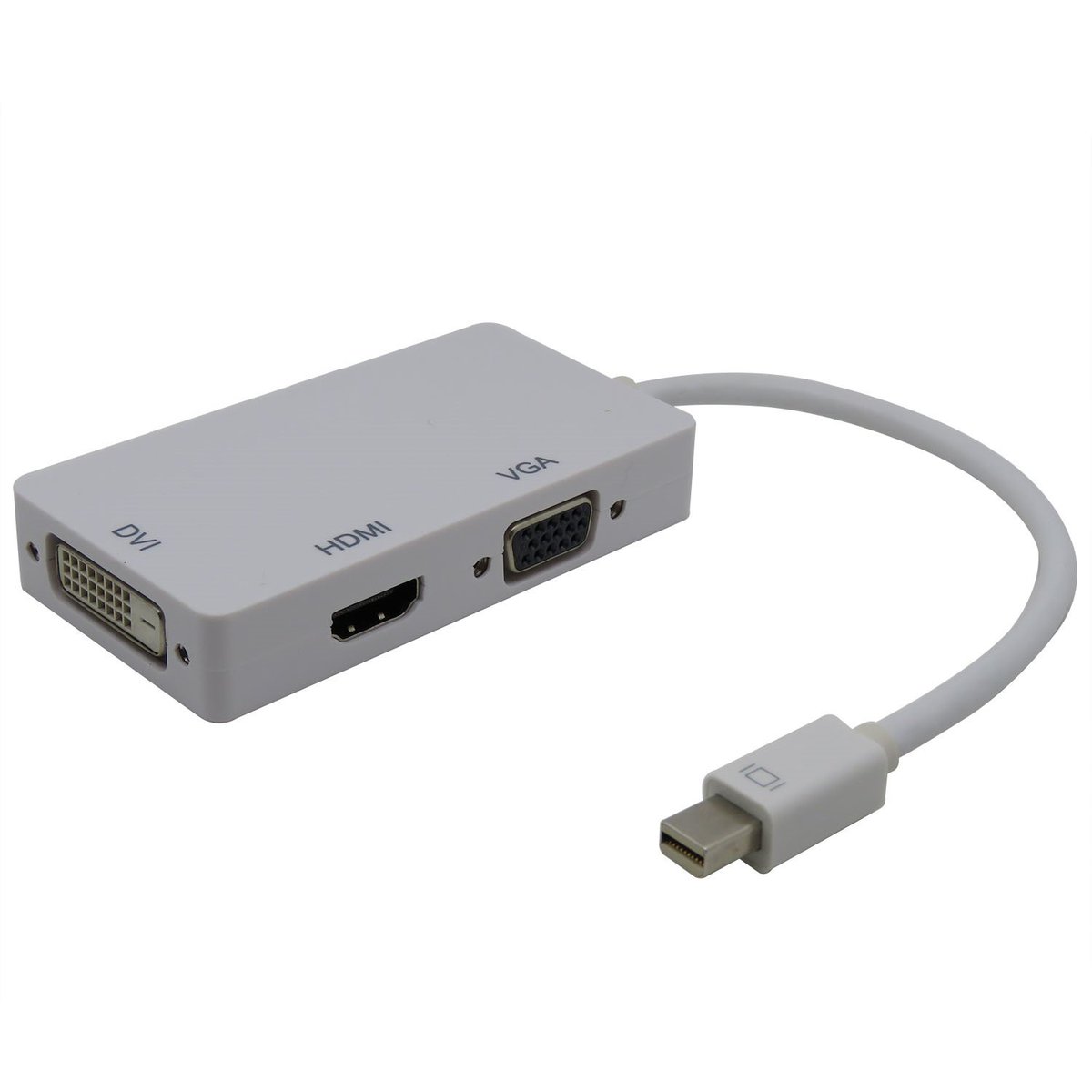 FuxLink's tweet photo. Mini DisplayPort (Thunderbolt Port Compatible) to HDMI/DVI/VGA Male to Female 3 in 1 Adapter in Black/White https://t.co/xHe1DOQvKI