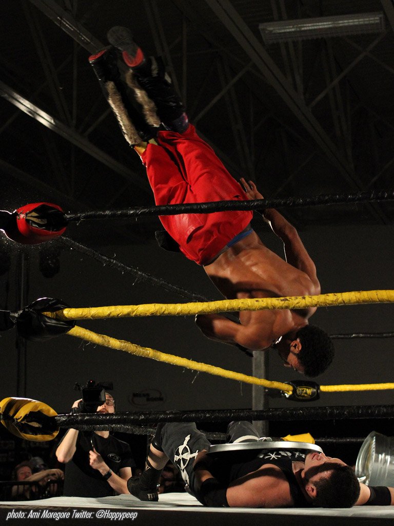 happypeep's tweet photo. And a few brief highlights from @combatzone's Night of Infamy last night. #3wordsummary CRAZY SHIT HAPPENED! #NoI https://t.co/aFzzD4oEJP