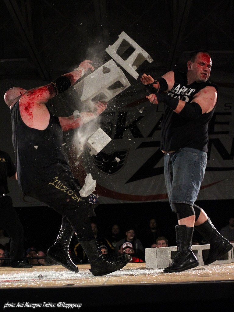 happypeep's tweet photo. And a few brief highlights from @combatzone's Night of Infamy last night. #3wordsummary CRAZY SHIT HAPPENED! #NoI https://t.co/aFzzD4oEJP