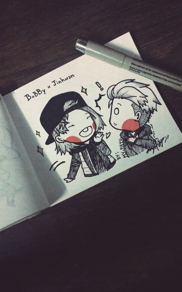 my_payu's tweet photo. พี่จิน ~`` บ๊อบบี้สวยปุ 😆 #BOBBY 
. . . !! 😨 #Jinhwan 
ㅋㅋㅋㅋ https://t.co/8IOI3foKme