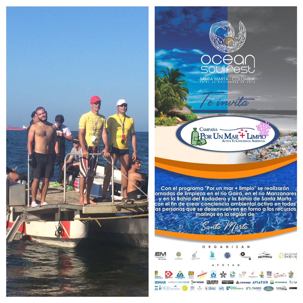 CeciAlvarezC's tweet photo. Empresarios de Santa Marta en el marco de #OceanSoulFest se suman a nuestra campaña #ColombiaLimpia https://t.co/nO9UnDIRsu