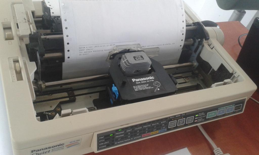hubmartin's tweet photo. Awesome dot matrix Twitter hashtag printer from Gxg Jicin #DevFestOva @tuxmartin https://t.co/61uc4C97rD