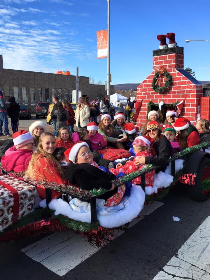 olfpridesquad's tweet photo. The Pride Squad had a blast at the Santa Parade! https://t.co/X0q4FpyRUR