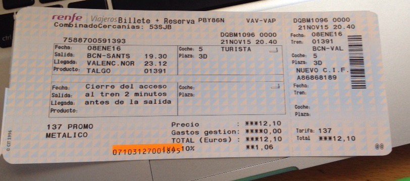 MariaAparicio49's tweet photo. Vendo "Billetes baratos Barcelona-Valencia" en #wallapop https://t.co/lJ1ASjWjwo https://t.co/JlZyTCYgyo