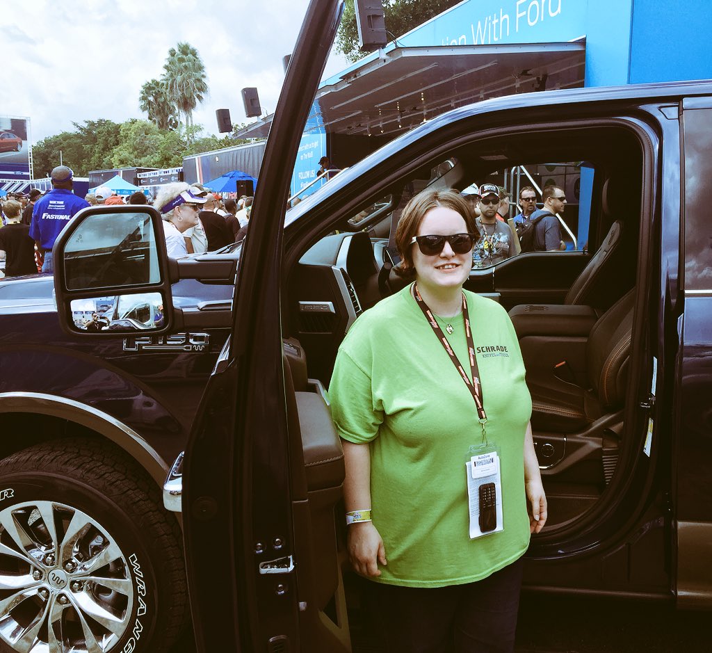 autozone's tweet photo. That's it folks- Our lucky winner is Amanda M. from Ferguson, KY! Congrats! #fordevent #GetintheZone 🚙🚙🚙 https://t.co/Esd2h6y5O9