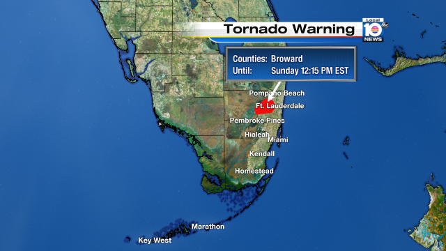 Local 10 WEATHER ALERT - Tornado Warning issued for the highlighted areas. For more info bit.ly/krCDQ?utm_medi… https://t.co/gbqwIR0nmm