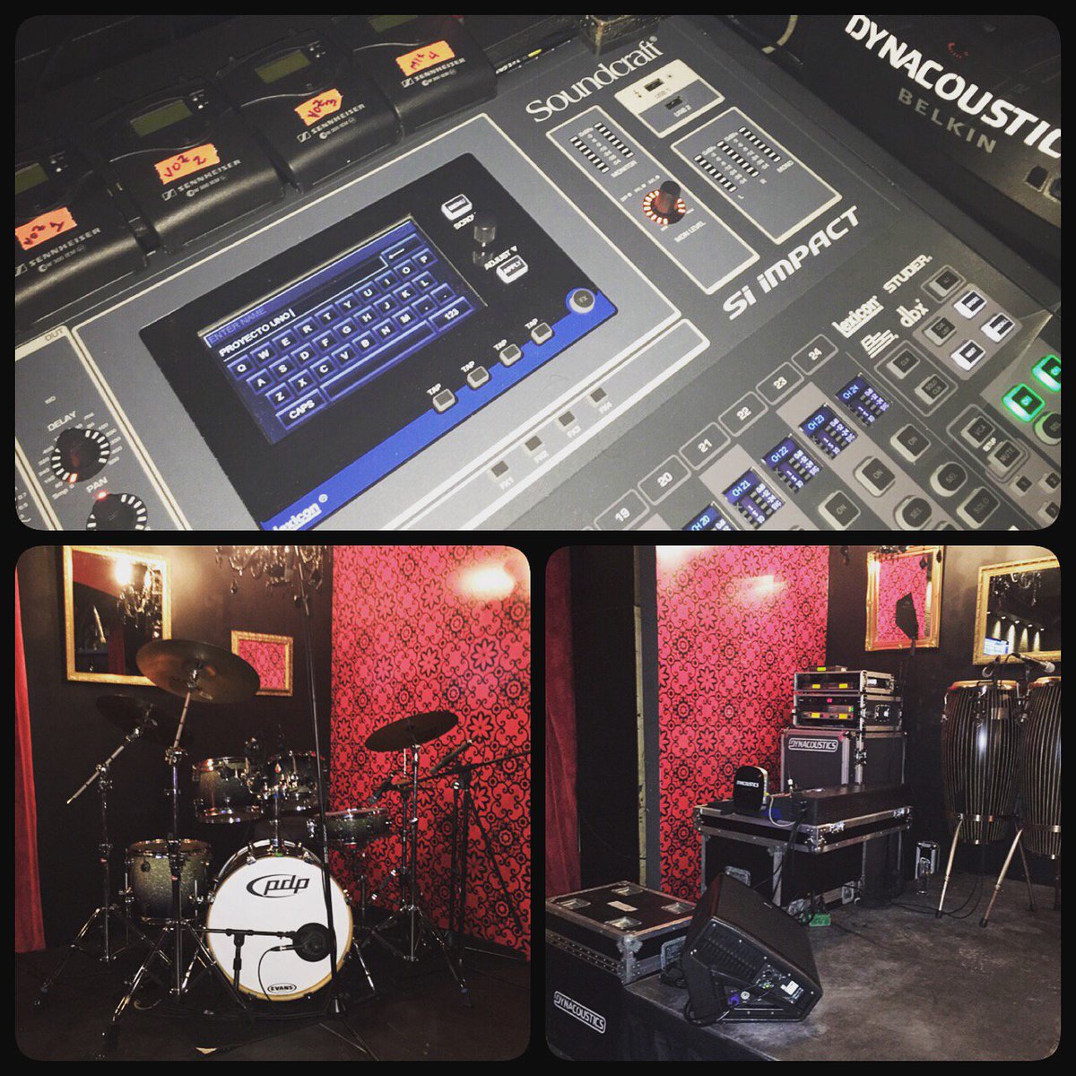DynaEvents's tweet photo. Last night event @rubibrickell with @proyectouno #Backline #IEM #LiveSound #CongasTycoon #DrumsSet #BacklineRental https://t.co/8ov7eivbgf