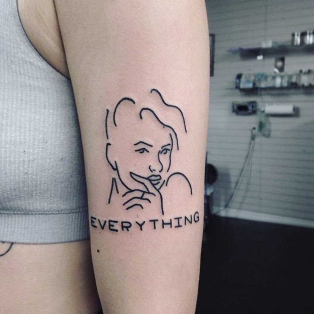 Halsey тату эскиз
