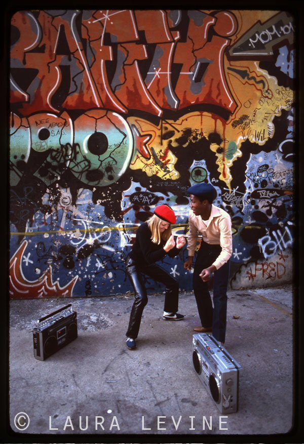 Happy Birthday Tina! Tina Weymouth & Grandmaster Flash 1981, Photo © Laura Levine    