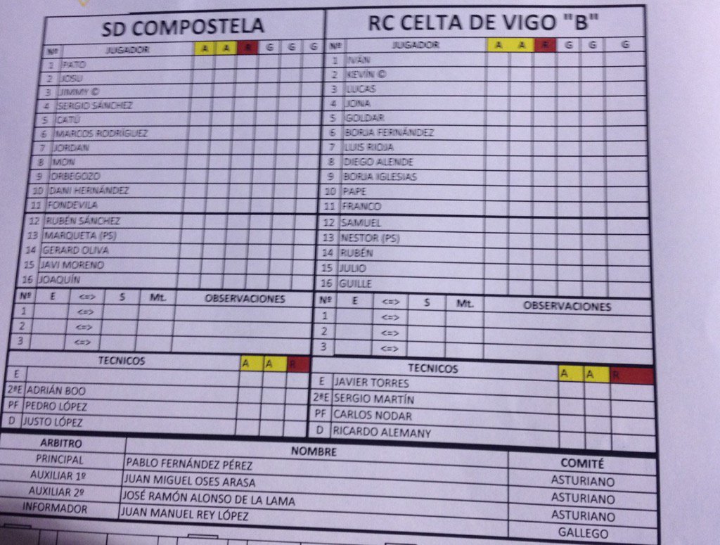 SD_Compostela's tweet photo. ALINEACIÓNS| Xa temos 11 iniciais preparados!! #APoloDerbi https://t.co/IBT91F1bIH